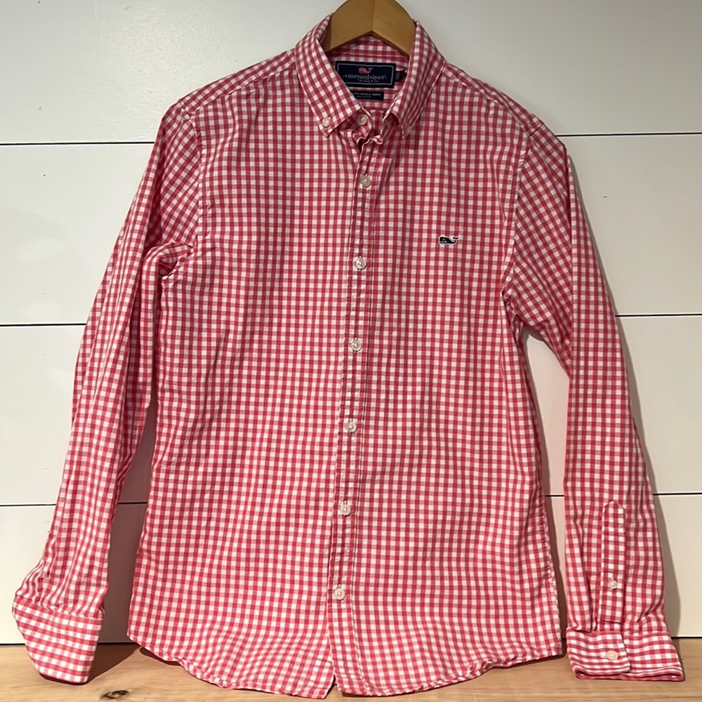 Vineyard Vines Mens small Slim fit Whale shirt - Gingham